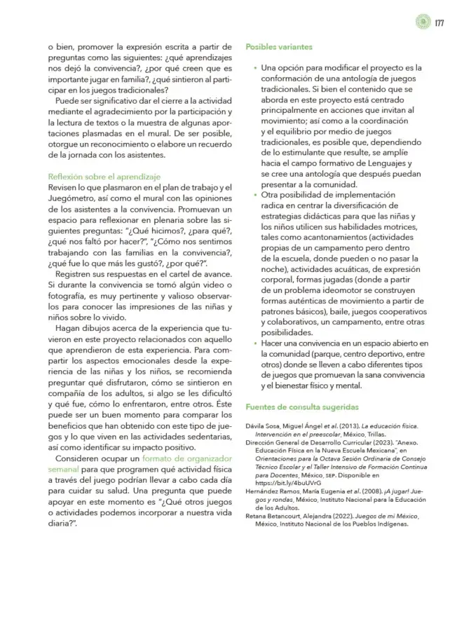 Página 178 de Modalidades de trabajo para la acción transformadora y el codiseño Libro de Educación Preescolar Grado 1°, 2°, 3° Ciclo Escolar 2025 - 2026