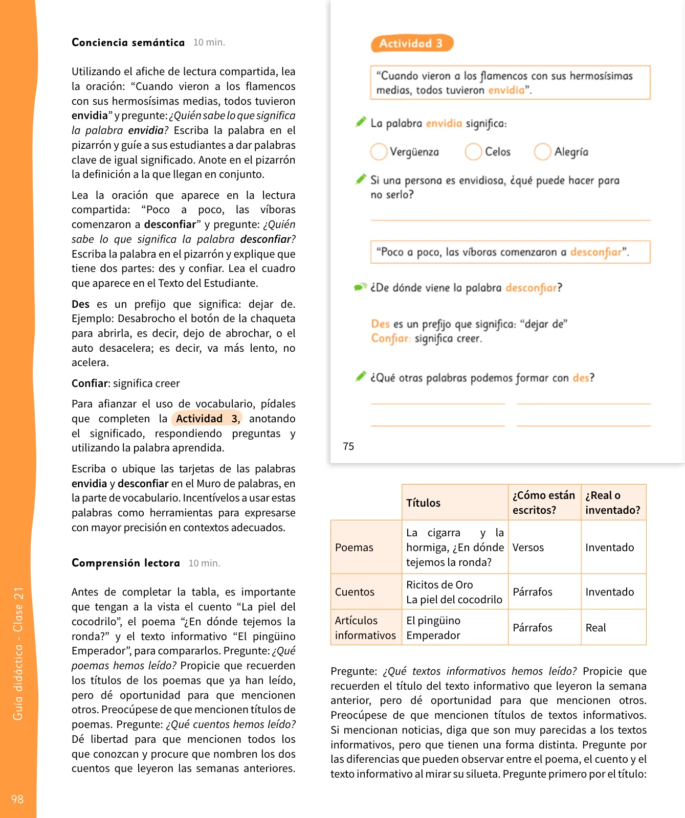 Miniatura página 99 de Lenguaje y Comunicación – Segundo Básico – Texto del Estudiante MINEDUC – Descargar PDF · 2024