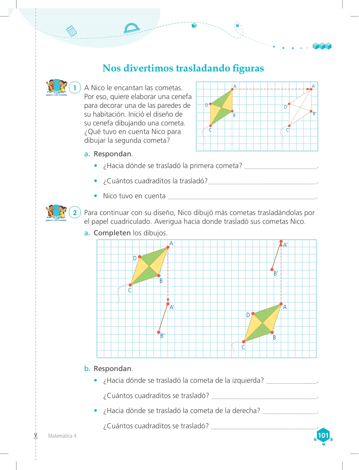 Miniatura página 101 de Matemática 4 : cuaderno de trabajo para cuarto grado de Educación Primaria 2018 · 2018