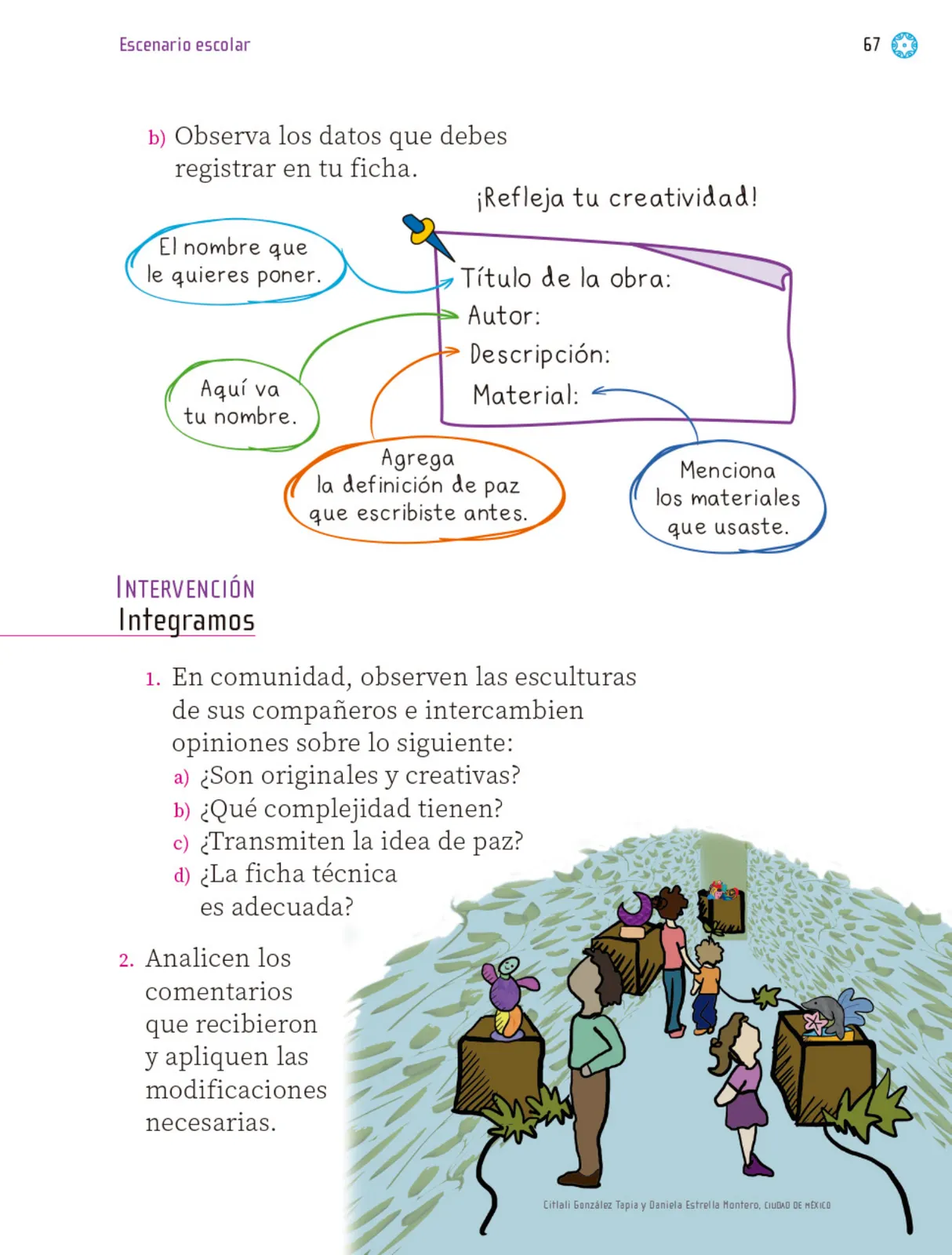 Página 68 de Proyectos Escolares. Libro de Educación Primaria Grado 1° Ciclo Escolar 2025 - 2026