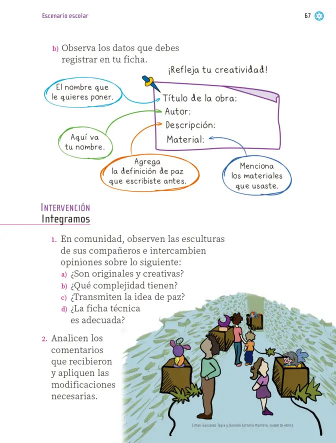 Página 68 de Proyectos Escolares. Libro de Educación Primaria Grado 1° Ciclo Escolar 2025 - 2026