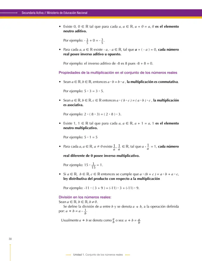 Página 30 de Matematica 9° · Secundaria Activa