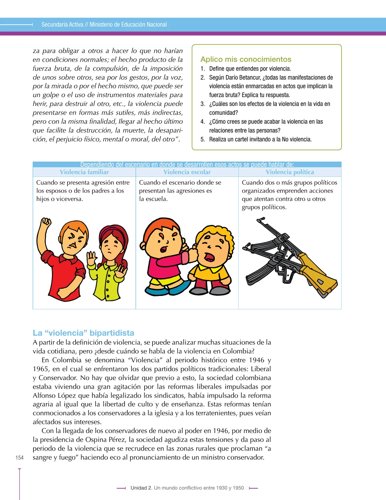Página 154 de Ciencias Sociales 9° · Secundaria Activa