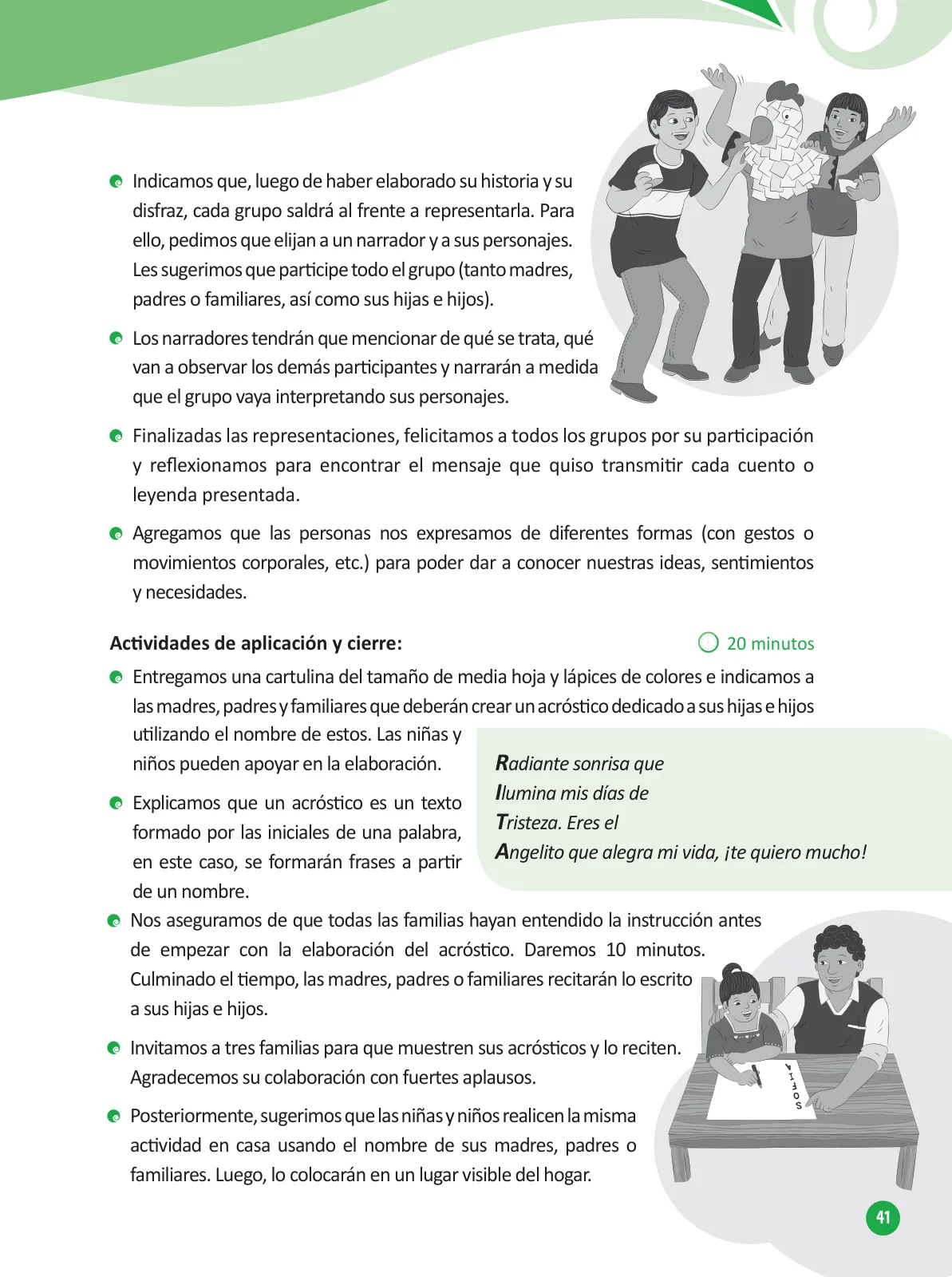 Miniatura página 43 de Guía para el trabajo docente con las familias del ciclo V de Primaria · 2016