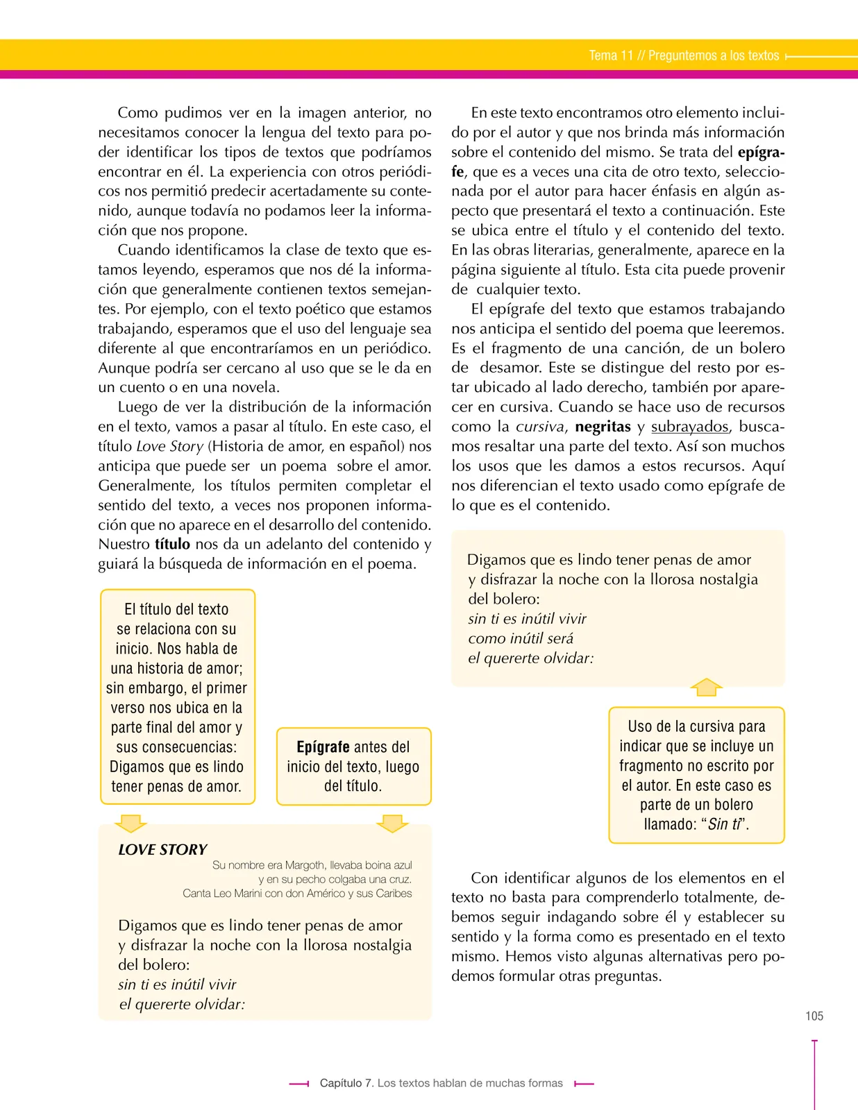 Miniatura página 105 de Lenguaje 8° · Secundaria Activa