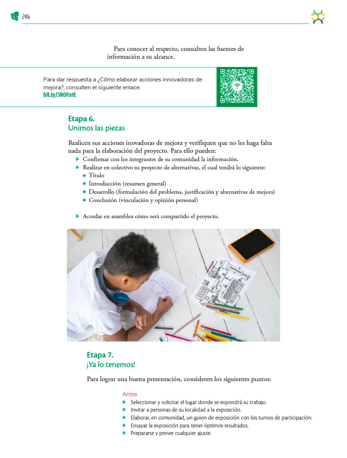 Página 247 de Colección Ximhai. Nuestro libro de Proyectos. Tomo III. Libro de Educación Telesecundaria Grado 1° Ciclo Escolar 2025 - 2026