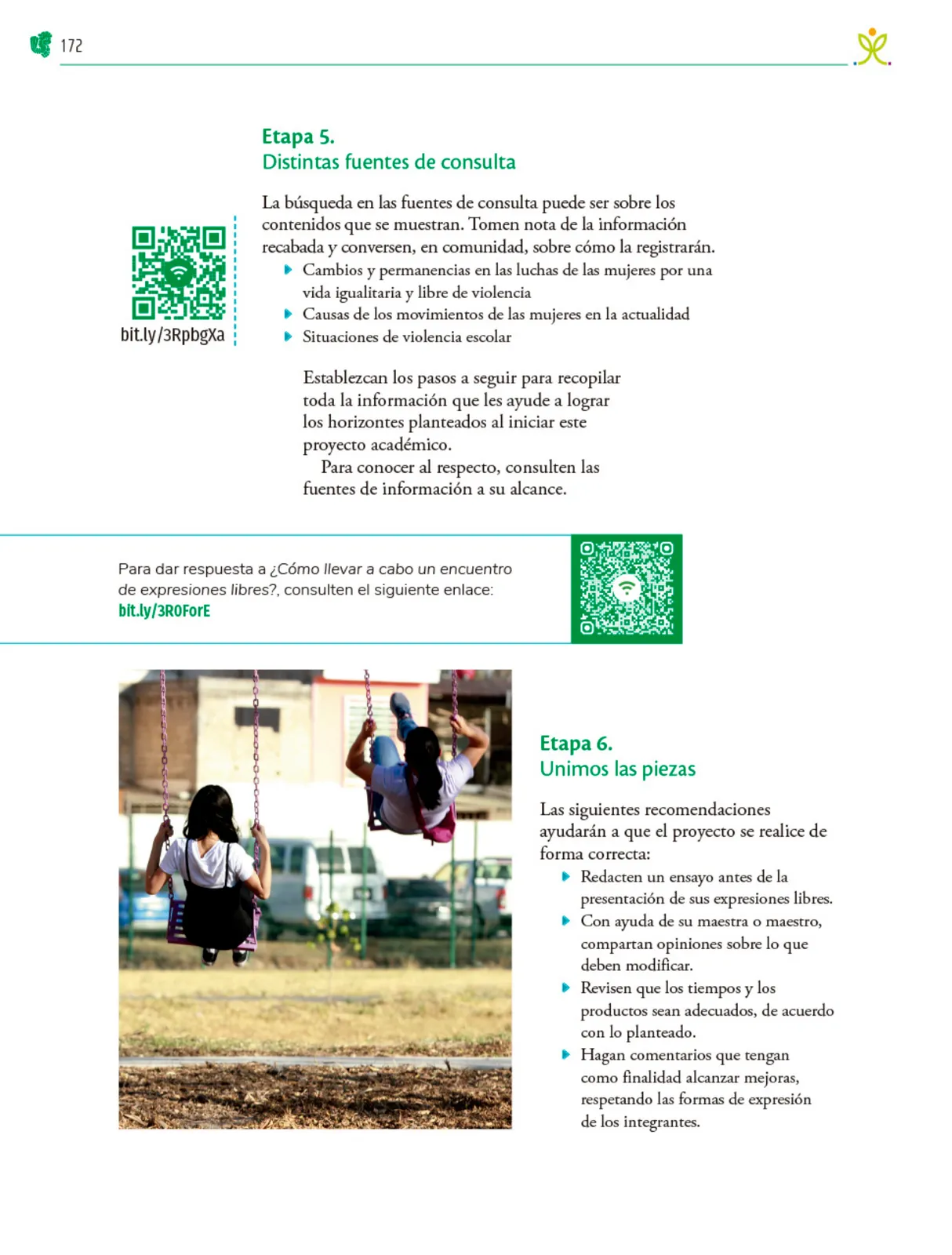 Miniatura página 173 de Colección Ximhai. Nuestro libro de Proyectos.  Tomo III.  Libro de Educación Telesecundaria Grado 1°  Ciclo Escolar 2025 - 2026