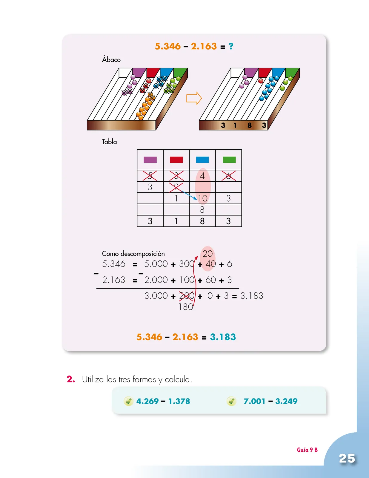 Miniatura página 25 de Matematica 2° · Cartilla 02
