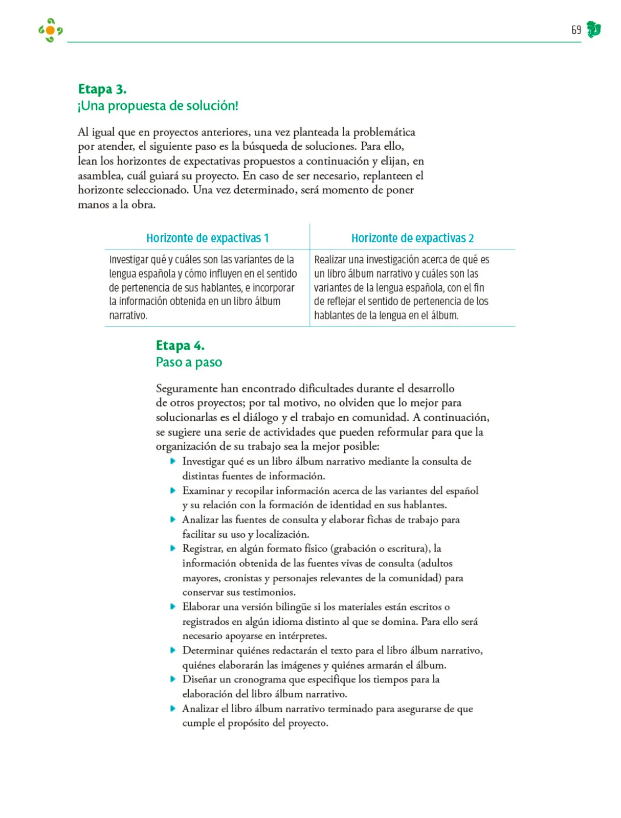 Miniatura página 70 de Colección Sk´asolil. Nuestro libro de Proyectos. Tomo I.    Libro de Educación Telesecundaria Grado 2°  Ciclo Escolar 2025 - 2026