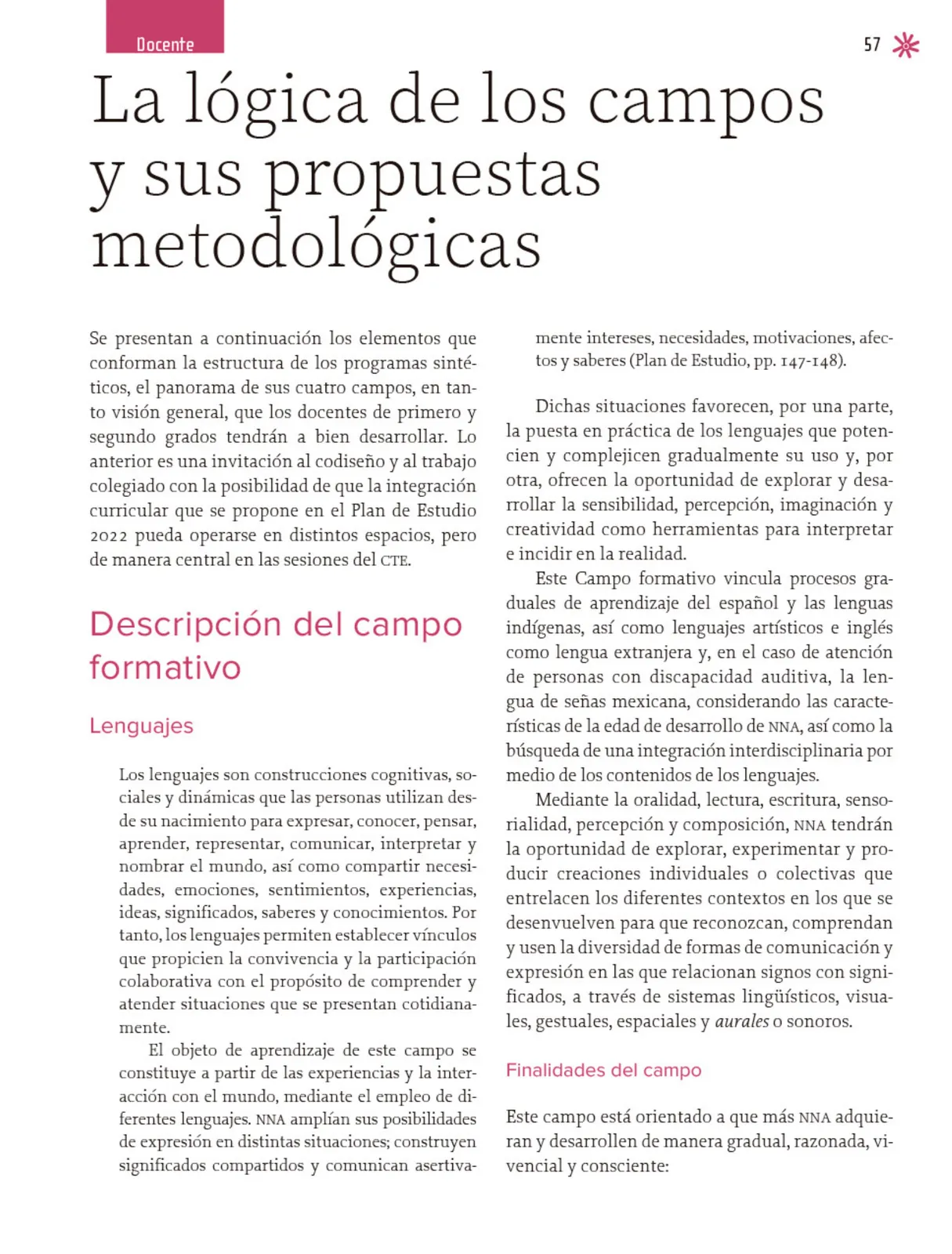 Miniatura página 58 de Un libro sin recetas, para la maestra y el maestro. Fase 3  Libro de Educación Primaria Grado 1°, 2°  Ciclo Escolar 2025 - 2026