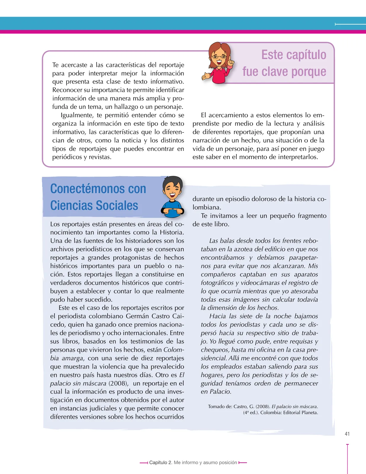 Página 41 de Lenguaje 9° · Secundaria Activa
