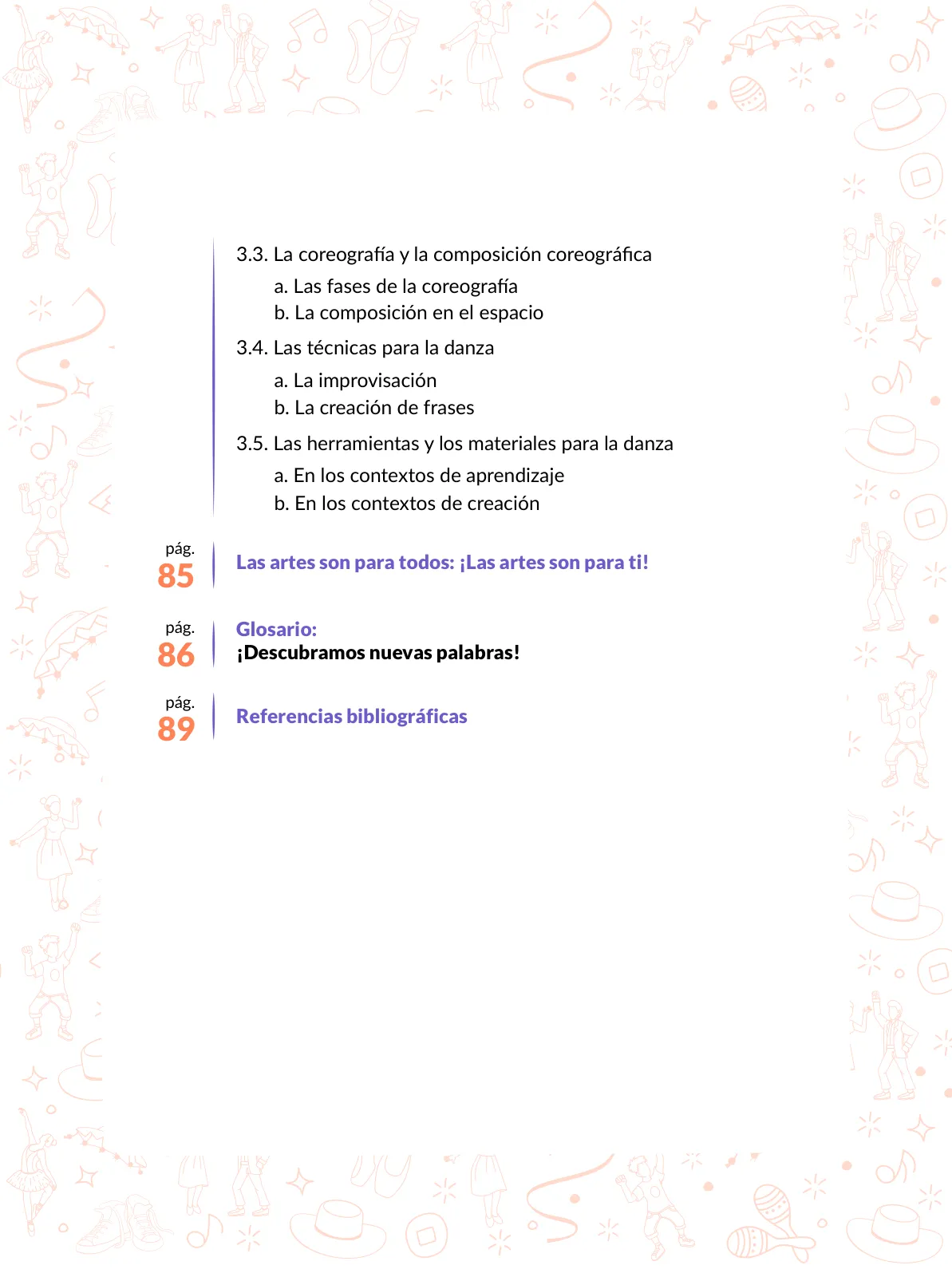 Miniatura página 7 de Aprendemos a través del lenguaje de la danza Fascículo 3 para estudiantes de Educación Secundaria · 2024