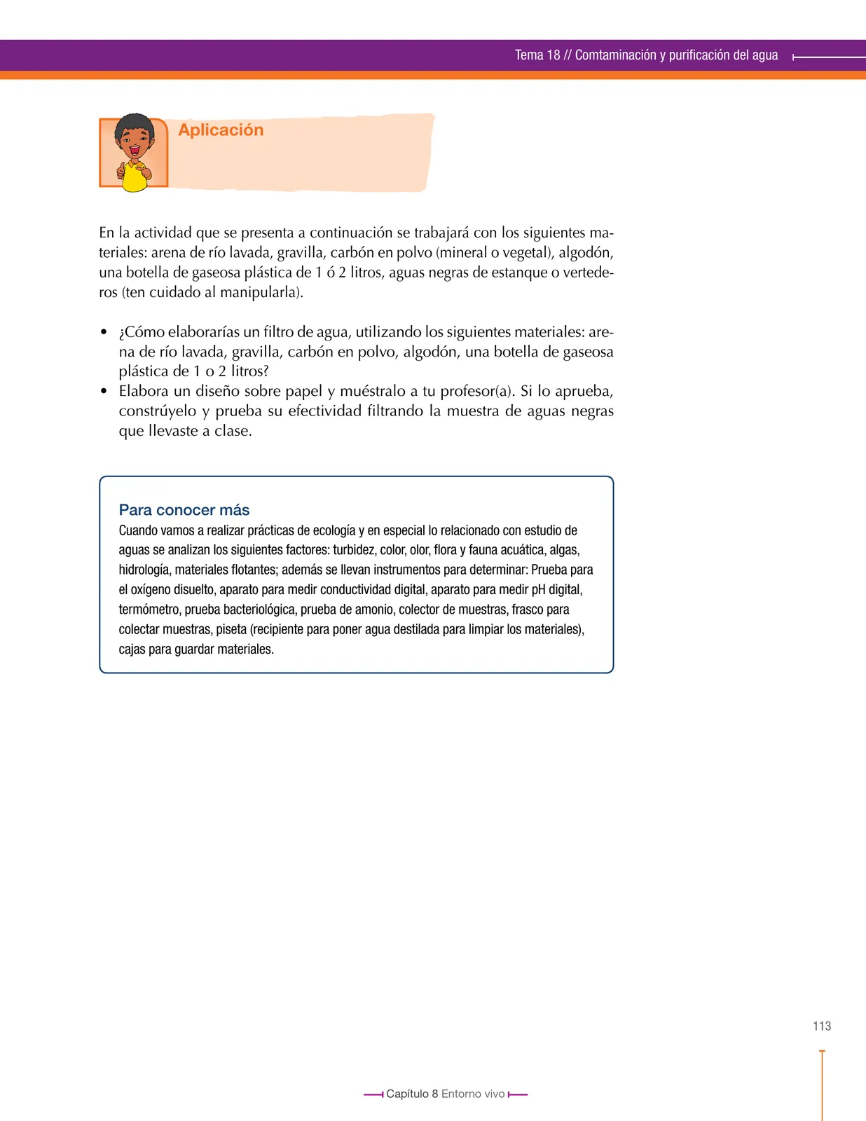Página 113 de Ciencias Naturales 8° · Secundaria Activa