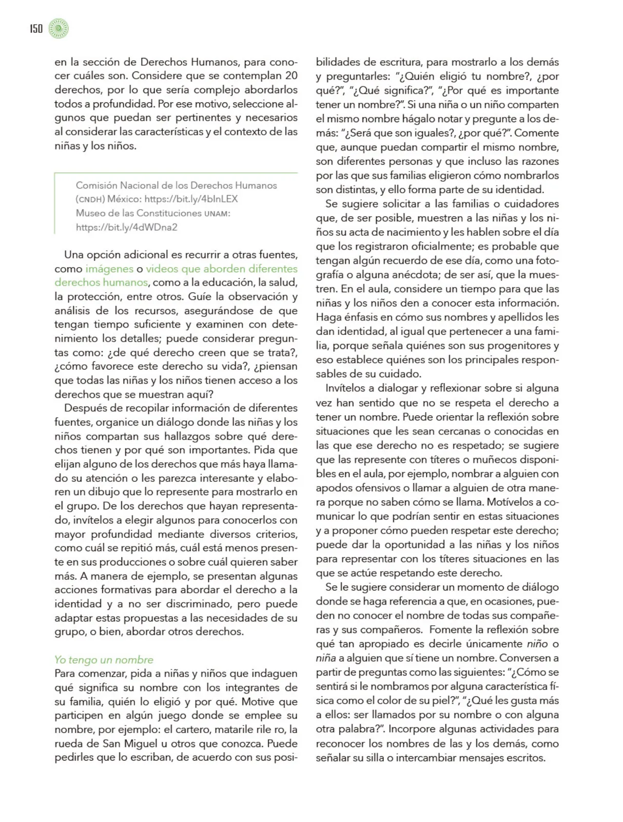 Miniatura página 151 de Modalidades de trabajo para la acción transformadora y el codiseño  Libro de Educación Preescolar Grado 1°, 2°, 3°  Ciclo Escolar 2025 - 2026