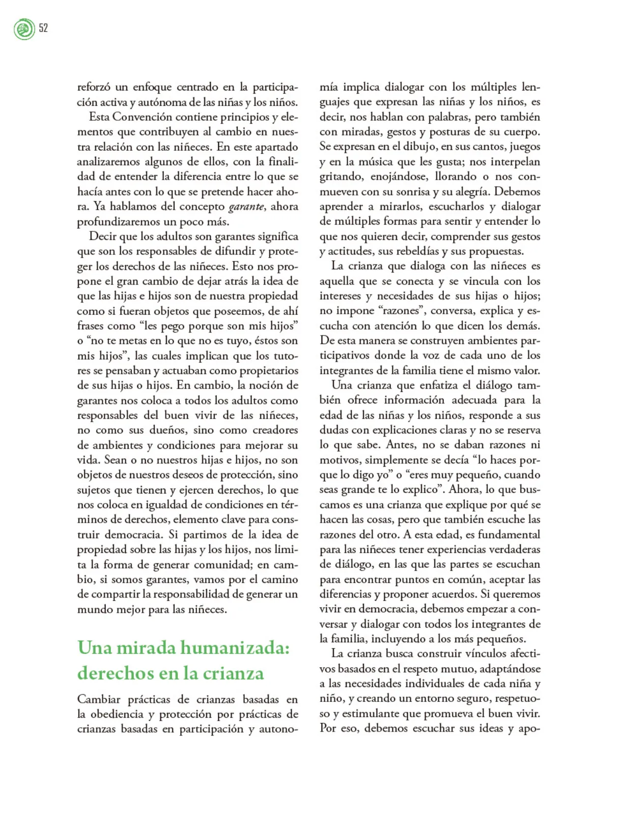 Página 53 de Crianza para la libertad. Libro para las familias. Fase 2  Libro de Educación Preescolar Grado 1°, 2°, 3°  Ciclo Escolar 2025 - 2026