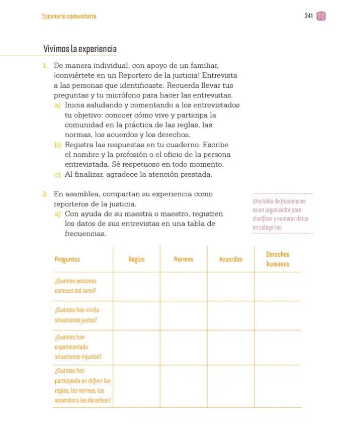 Página 244 de Proyectos Comunitarios. Libro de Educación Primaria Grado 3° Ciclo Escolar 2025 - 2026