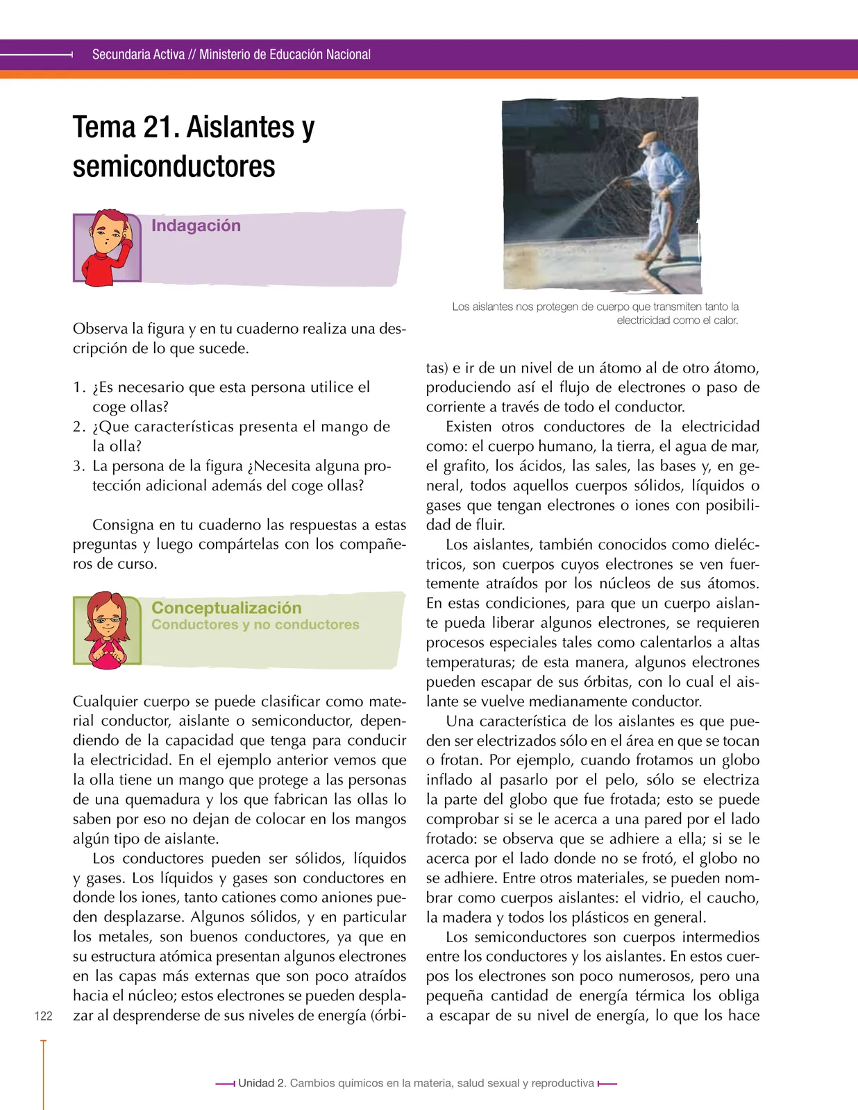 Página 122 de Ciencias Naturales 8° · Secundaria Activa