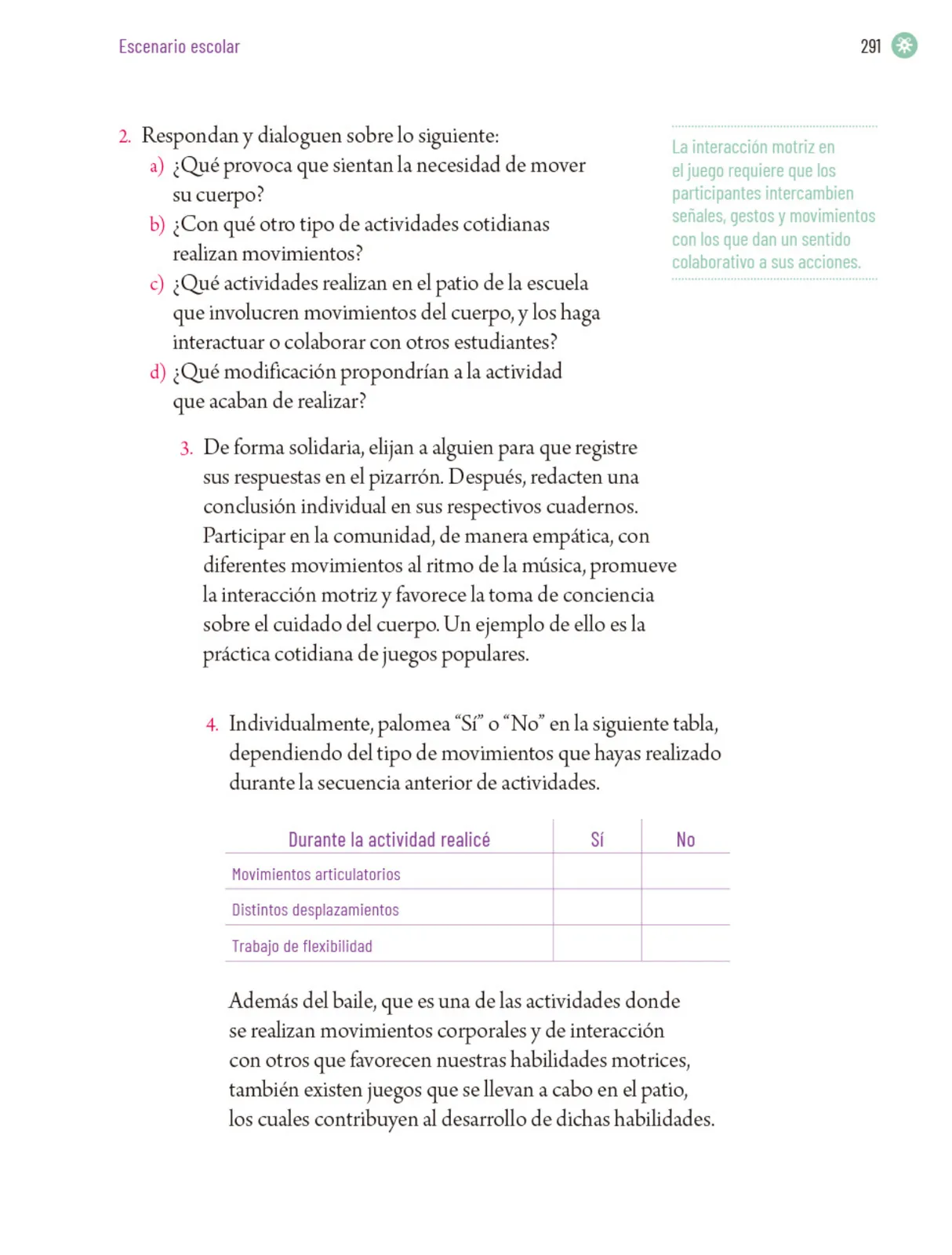 Página 294 de Proyectos Escolares. Libro de Educación Primaria Grado 5° Ciclo Escolar 2025 - 2026