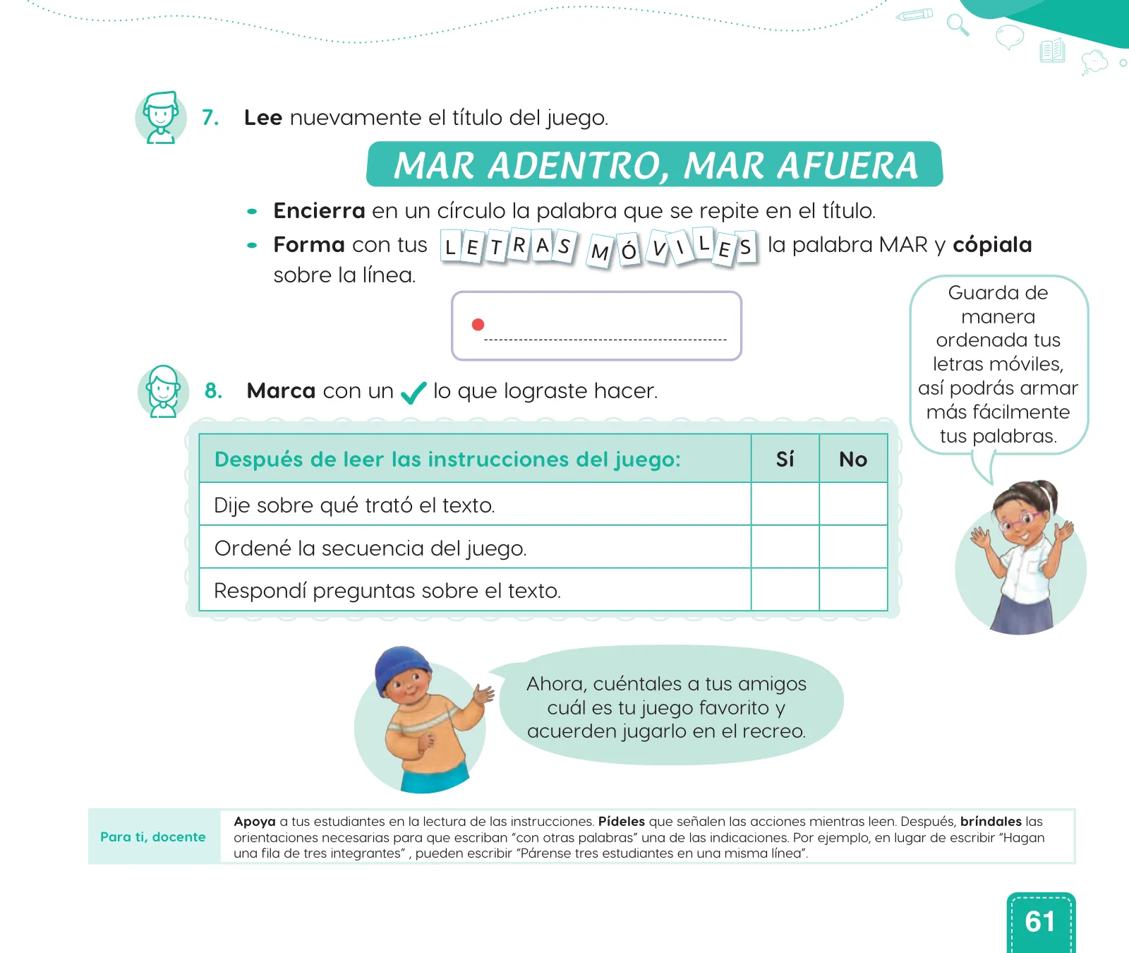 Página 63 de Cuadernillo de Comunicación 1, primer grado de Primaria · 2023