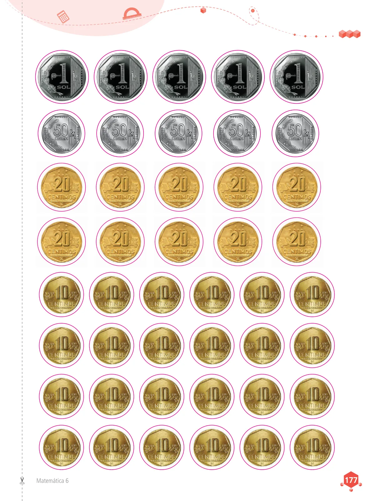 Miniatura página 179 de Matemática 6 : cuaderno de trabajo para sexto grado de Educación Primaria 2019 · 2019