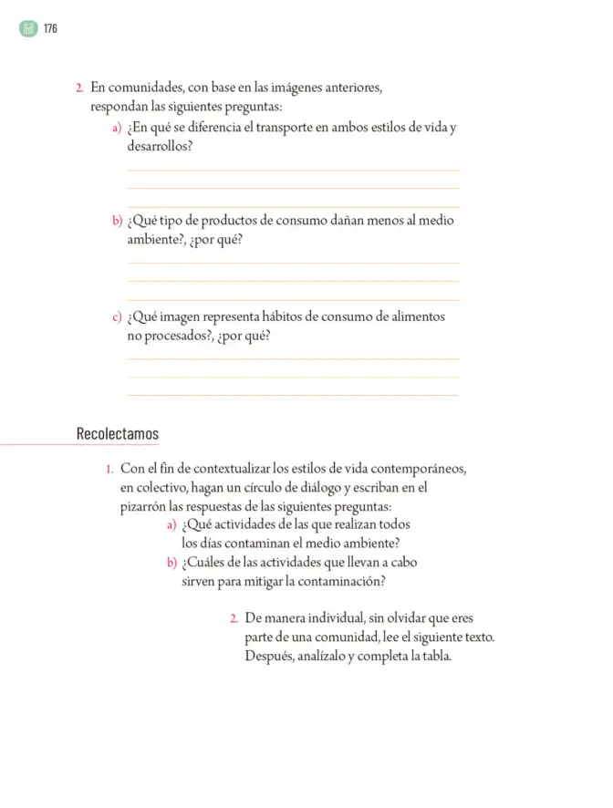 Página 179 de Proyectos Comunitarios. Libro de Educación Primaria Grado 5° Ciclo Escolar 2025 - 2026