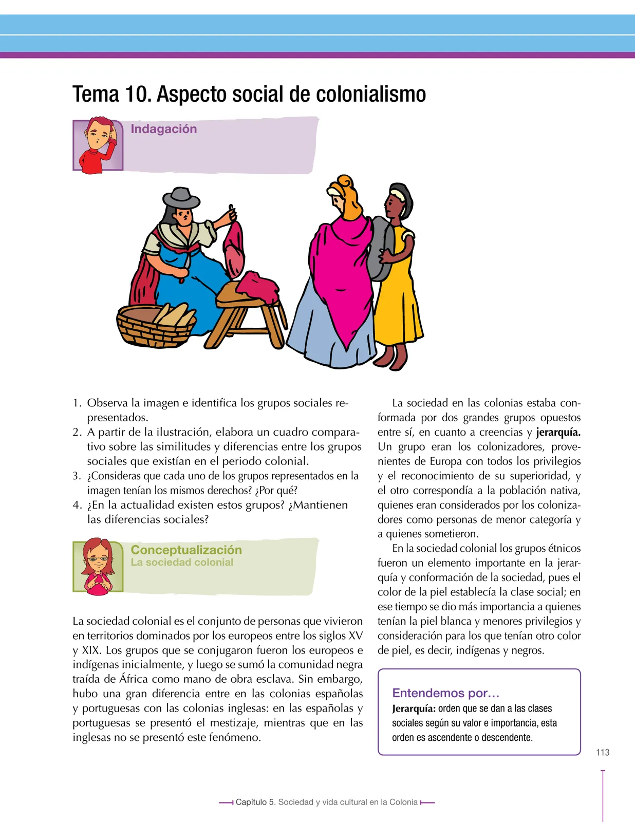 Página 113 de Ciencias Sociales 8° · Secundaria Activa