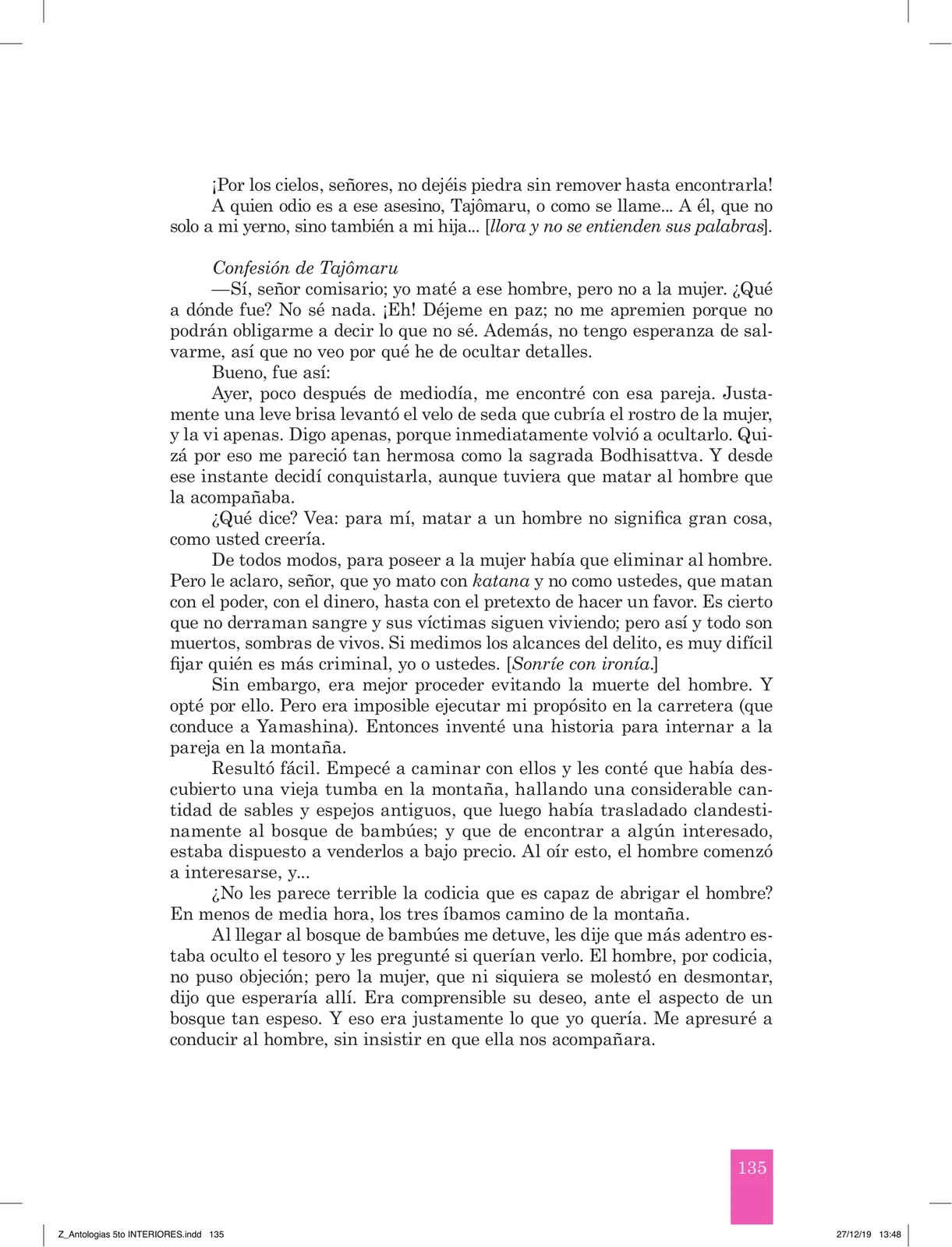 Página 137 de Antología literaria 5 · 2019