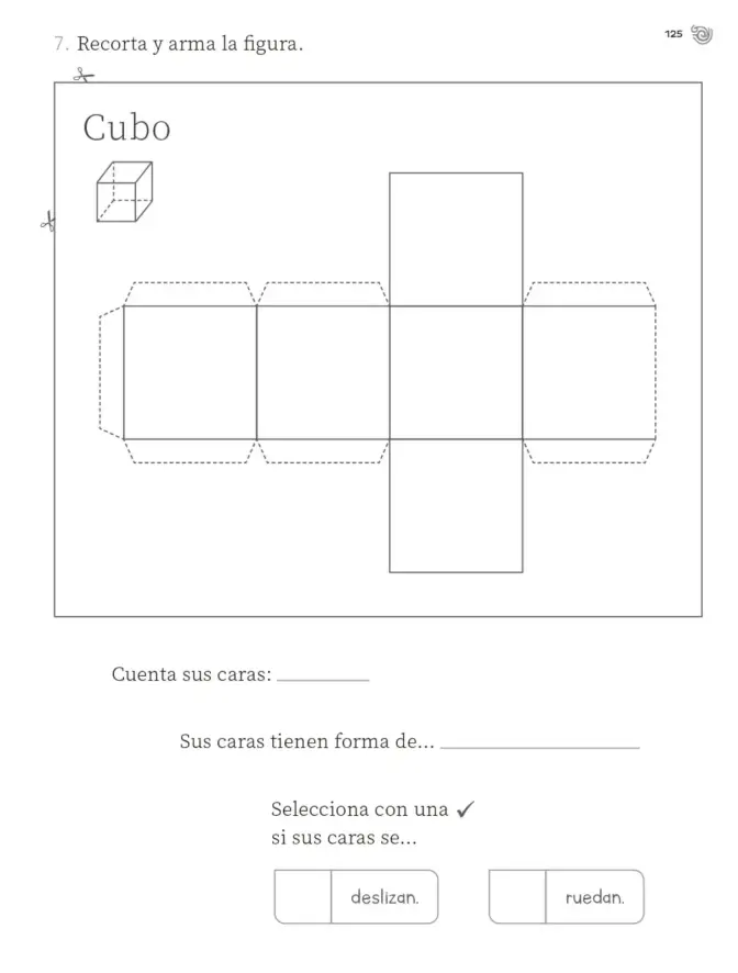 Página 126 de Múltiples lenguajes. Trazos y números. Libro de Educación Primaria Grado 2° Ciclo Escolar 2025 - 2026