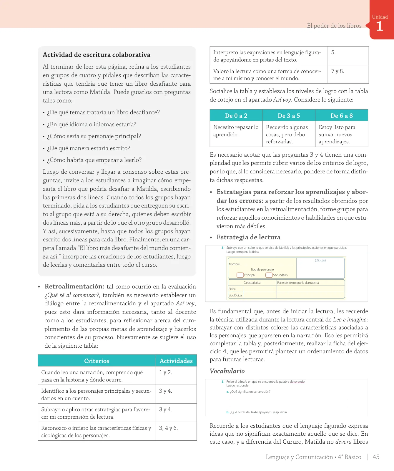 Página 47 de Lenguaje y Comunicación – Cuarto Básico | Texto del Estudiante MINEDUC – Descargar PDF · 2024