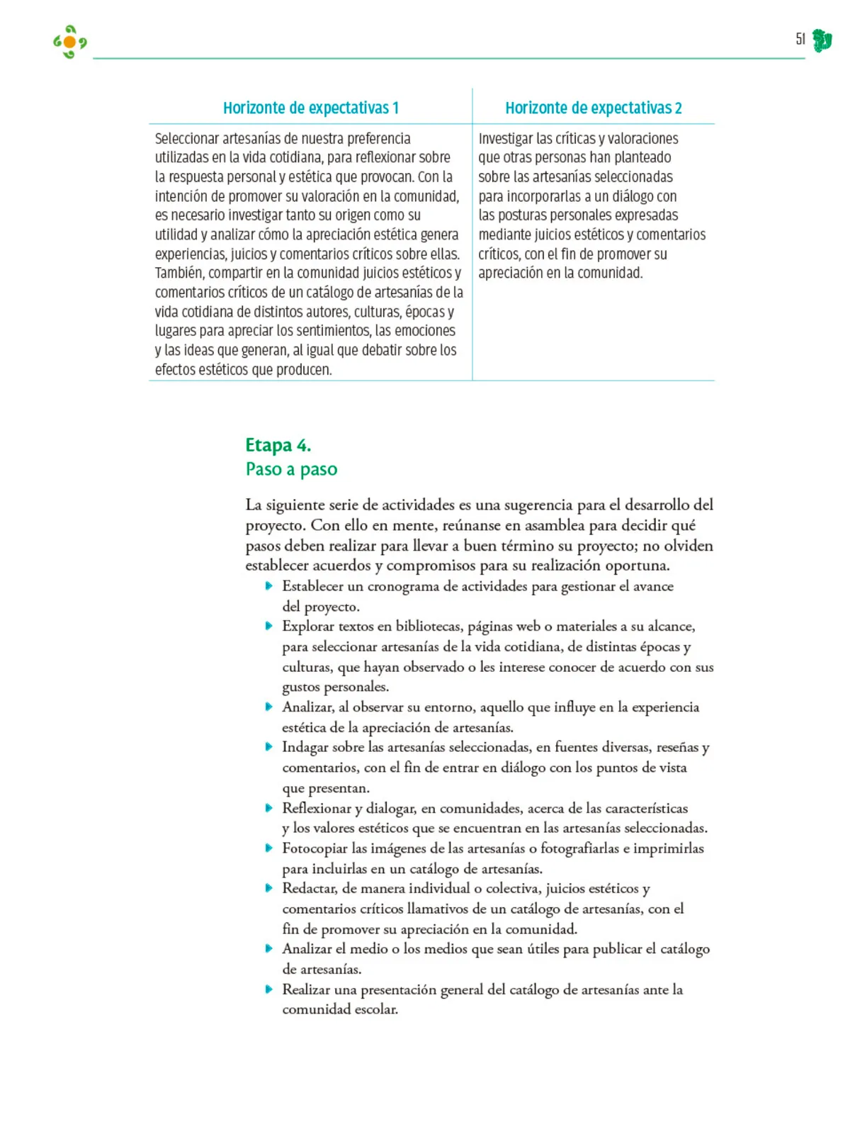Página 52 de Colección Sk´asolil. Nuestro libro de Proyectos. Tomo II. Libro de Educación Telesecundaria Grado 2° Ciclo Escolar 2025 - 2026