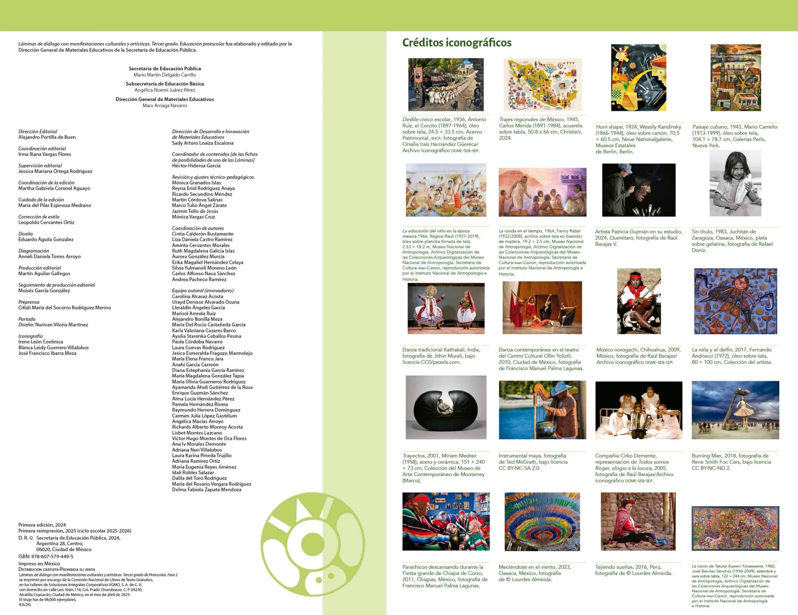 Miniatura página 2 de Láminas de diálogo con manifestaciones culturales y artísticas. Fase 2  Libro de Educación Preescolar Grado 3°  Ciclo Escolar 2025 - 2026
