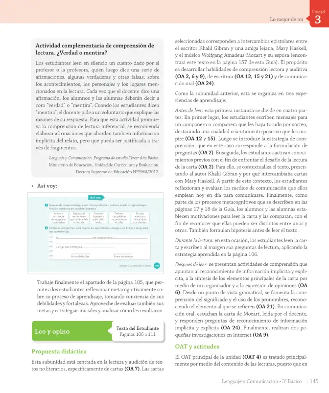 Página 225 de Lenguaje y Comunicación – Tercero Básico | Texto del Estudiante MINEDUC – Descargar PDF · 2024