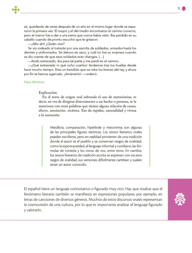 Página 72 de Colección Ximhai. Lenguajes. Libro de Educación Secundaria Grado 1° Ciclo Escolar 2025 - 2026