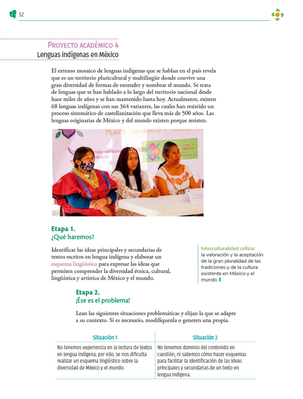 Miniatura página 53 de Colección Ximhai. Nuestro libro de Proyectos. Tomo I.   Libro de Educación Telesecundaria Grado 1°  Ciclo Escolar 2025 - 2026