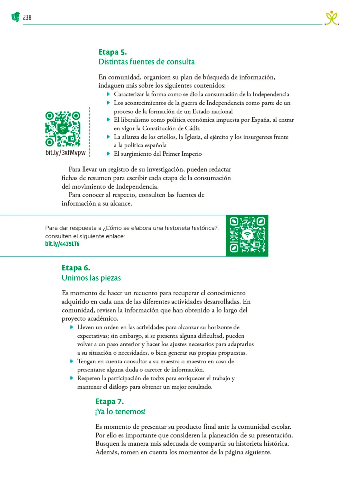 Página 239 de Colección Sk´asolil. Nuestro libro de Proyectos. Tomo I. Libro de Educación Telesecundaria Grado 2° Ciclo Escolar 2025 - 2026