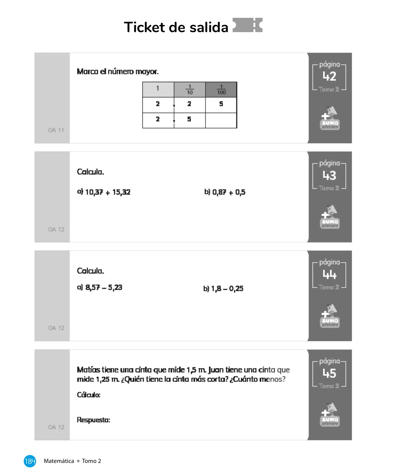 Página 186 de Sumo Primero – Cuarto Básico | Texto del Estudiante MINEDUC – Descargar PDF · 2024
