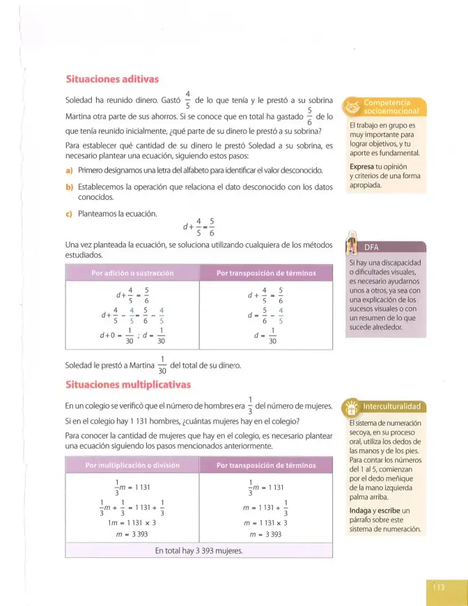 Página 113 de Matematica 8° · Egb 8 Matematica 2025 · 2025