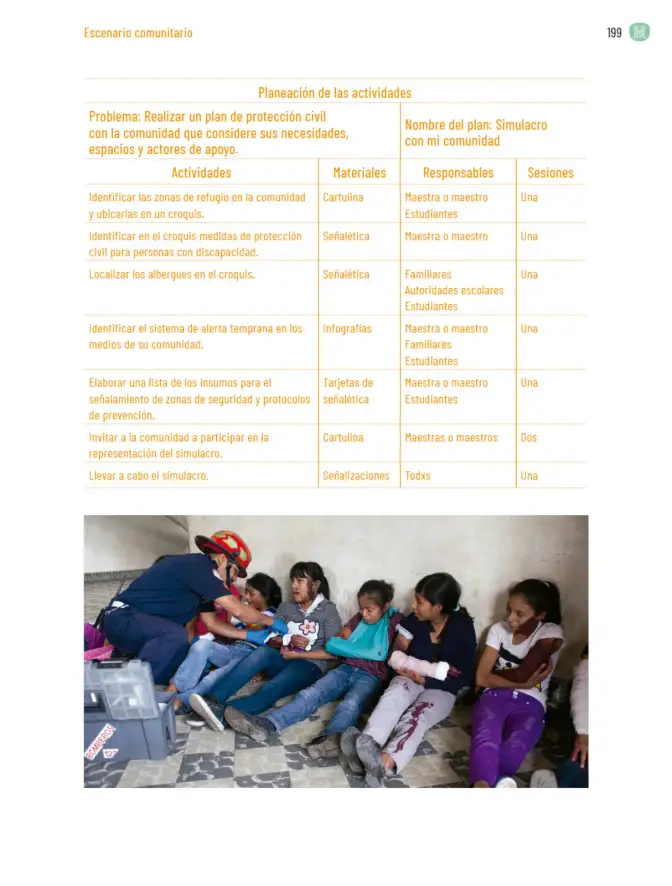 Página 202 de Proyectos Comunitarios. Libro de Educación Primaria Grado 5° Ciclo Escolar 2025 - 2026