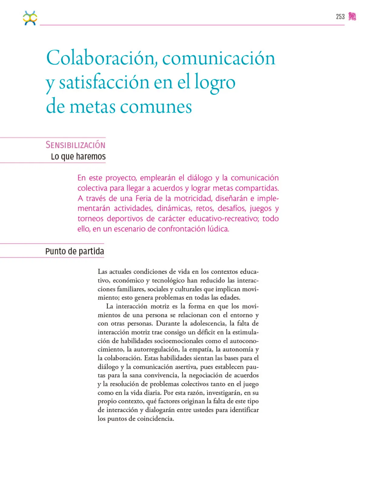 Miniatura página 254 de Colección Ximhai. Nuestro libro de proyectos.   Libro de Educación Secundaria Grado 1°  Ciclo Escolar 2025 - 2026