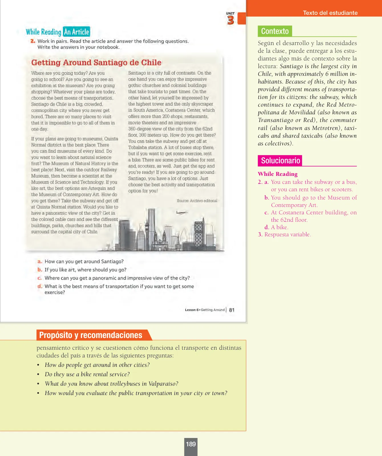 Miniatura página 30 de Inglés – Octavo Básico | Student’s Book MINEDUC – Descargar PDF · 2024