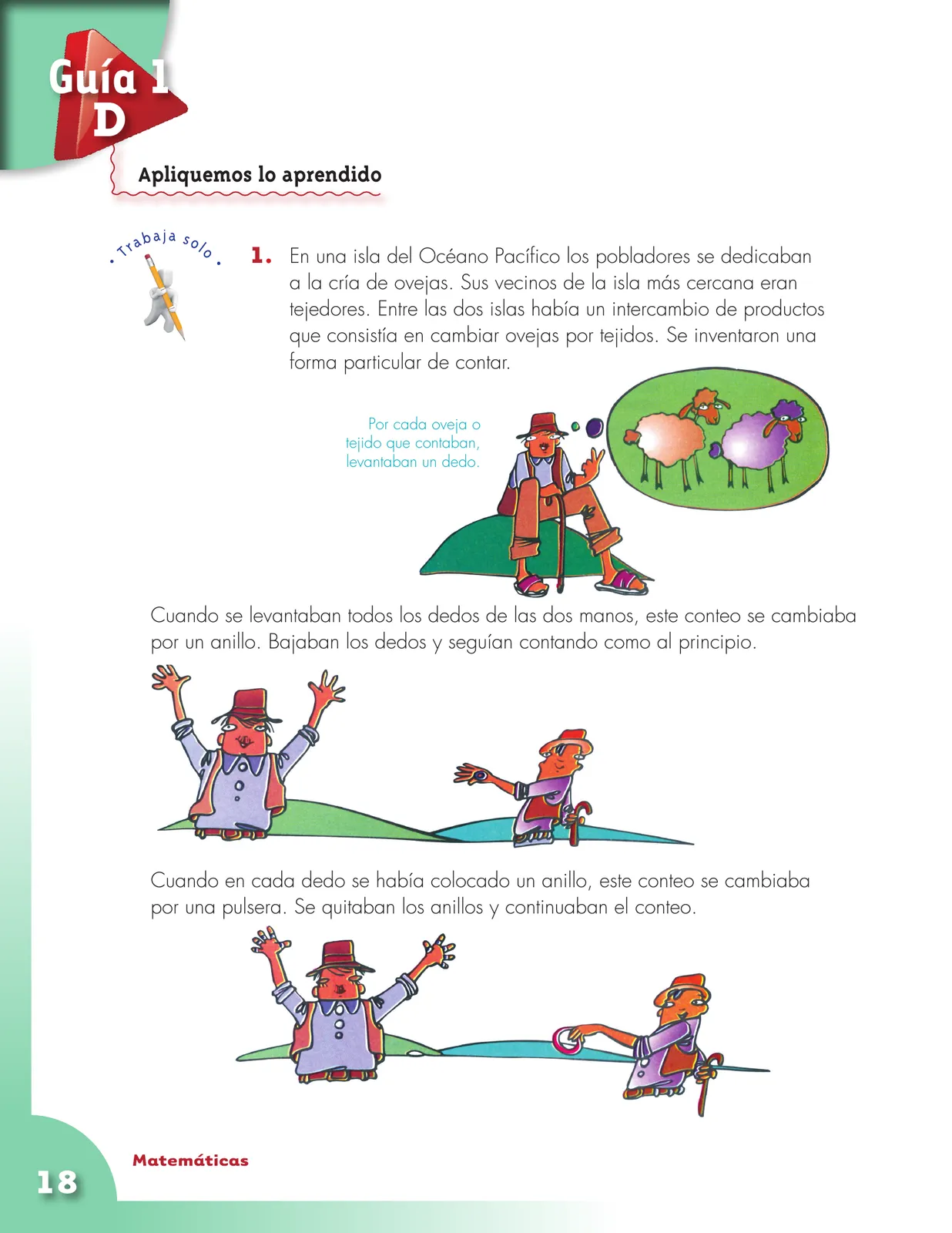 Miniatura página 18 de Matematica 4° · Cartilla 01