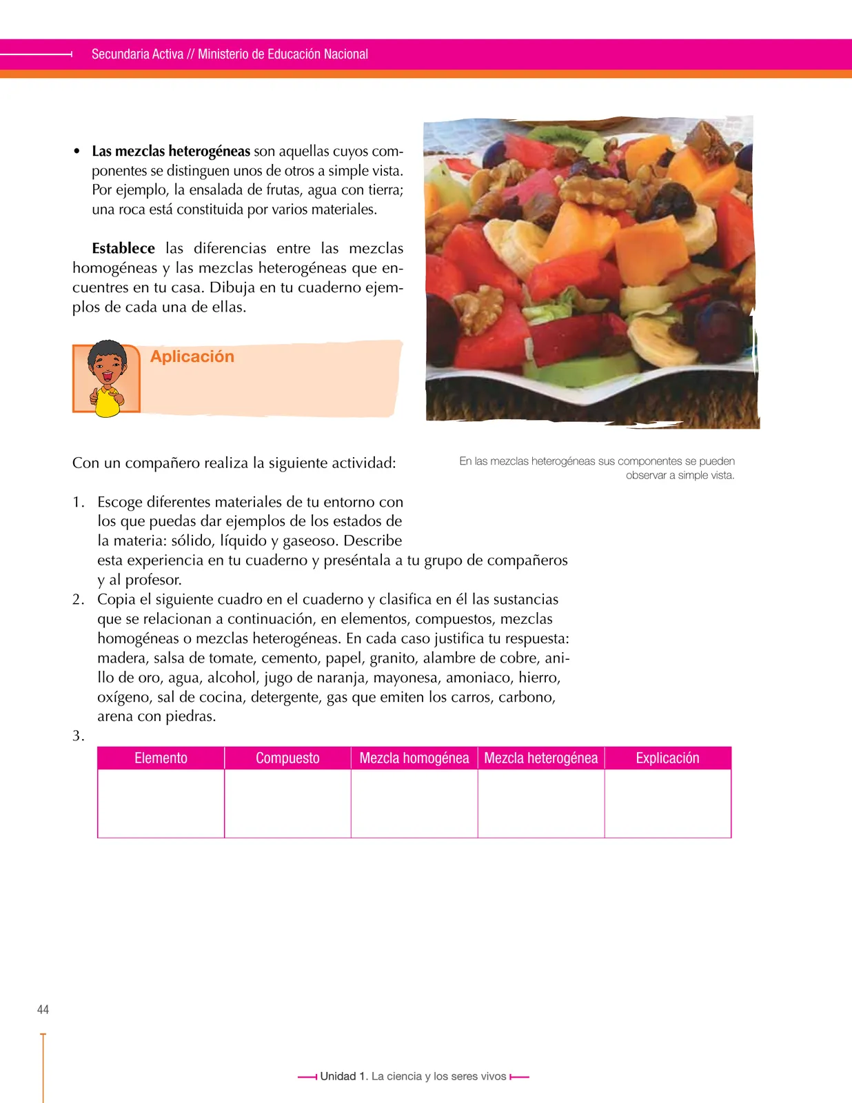 Página 44 de Ciencias Naturales 6° · Secundaria Activa