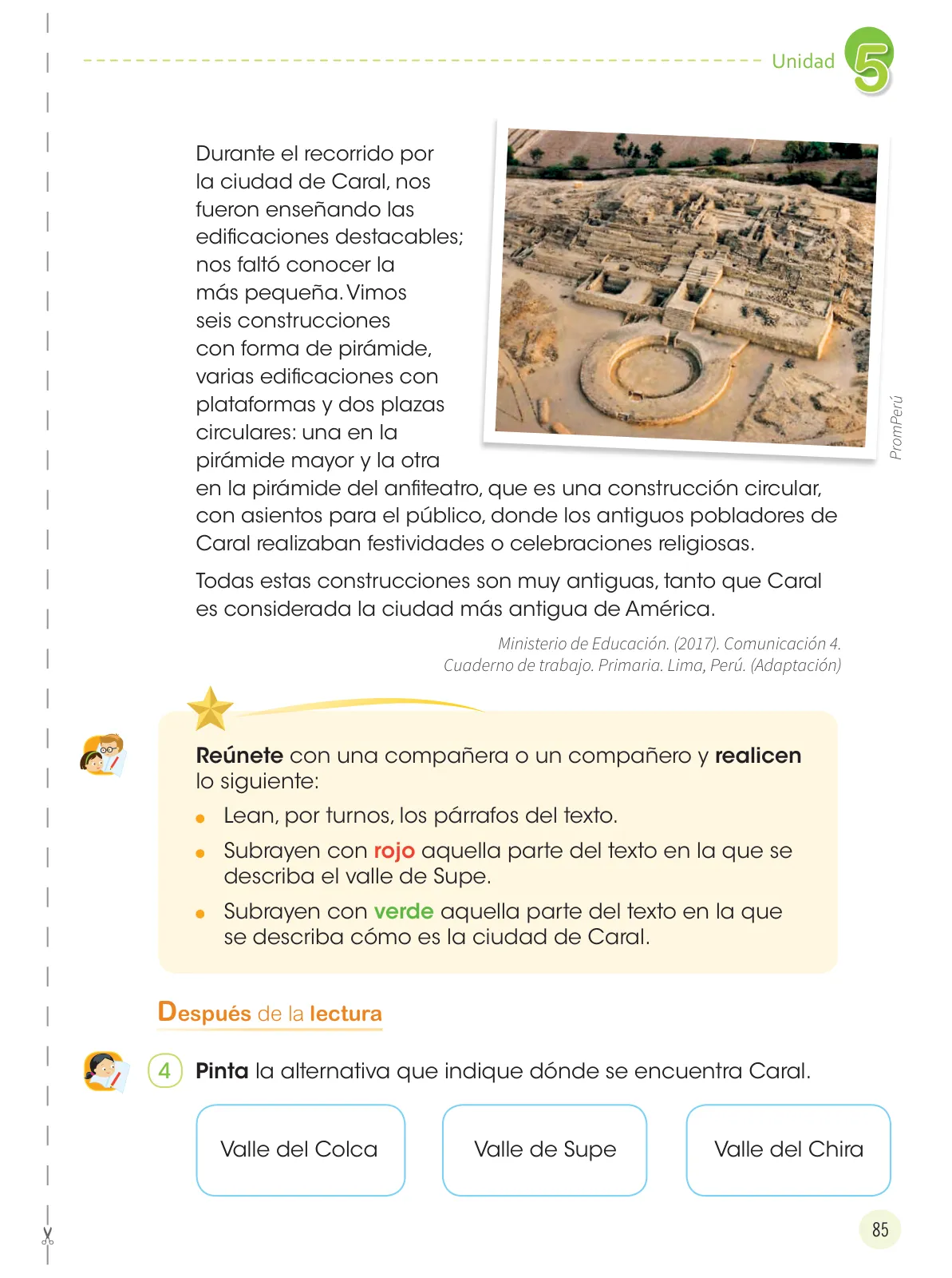 Miniatura página 87 de Comunicación 4 : cuaderno de trabajo para cuarto grado de Educación Primaria 2019 · 2019