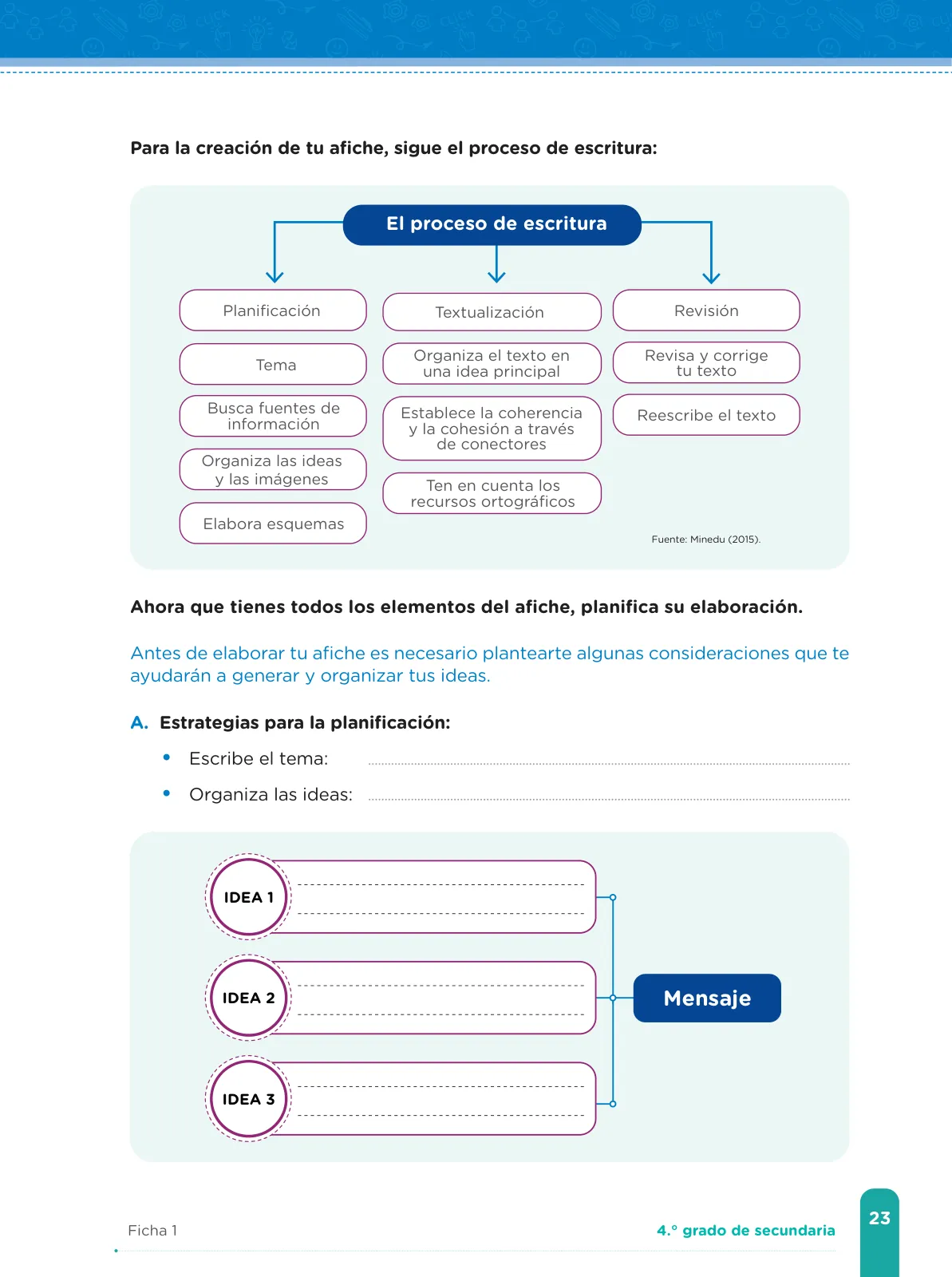 Página 25 de Fichas de aprendizaje de Comunicación 4 · 2024