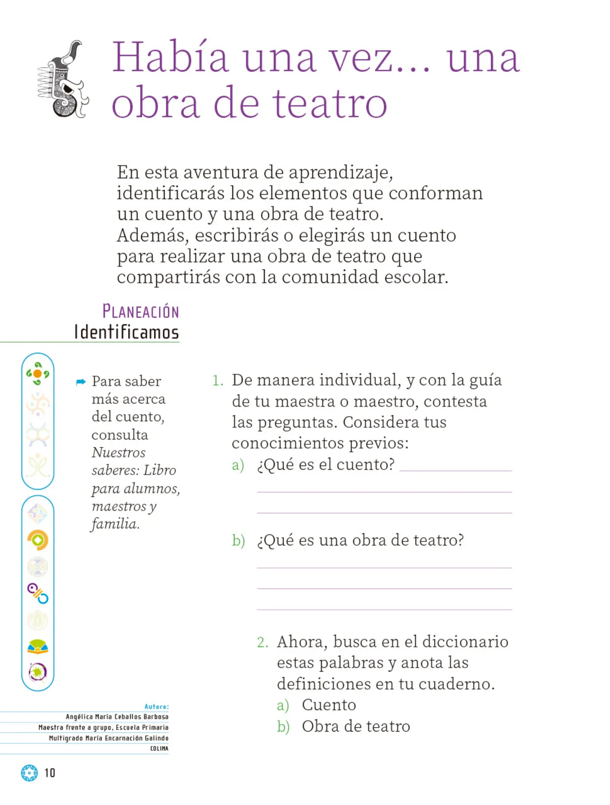 Página 13 de Proyectos Escolares.   Libro de Educación Primaria Grado 2°  Ciclo Escolar 2025 - 2026