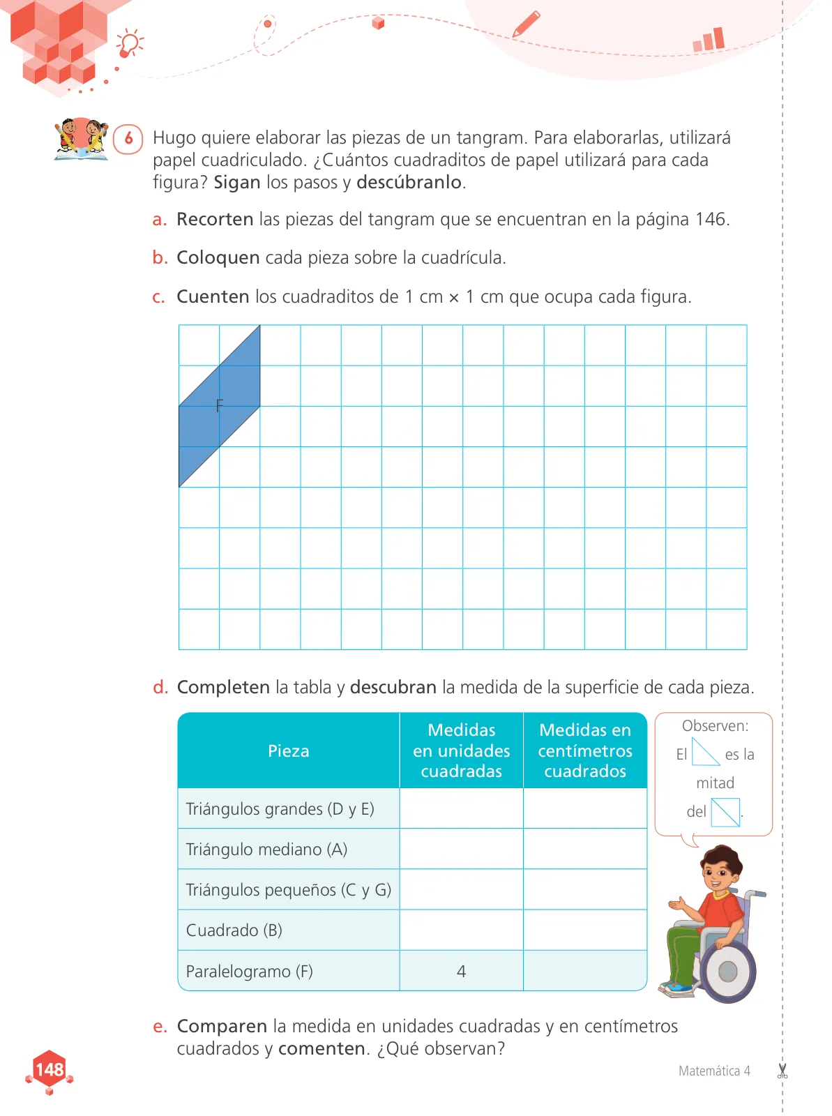 Página 150 de Matemática 4 : cuaderno de trabajo para cuarto grado de Educación Primaria 2019 · 2019
