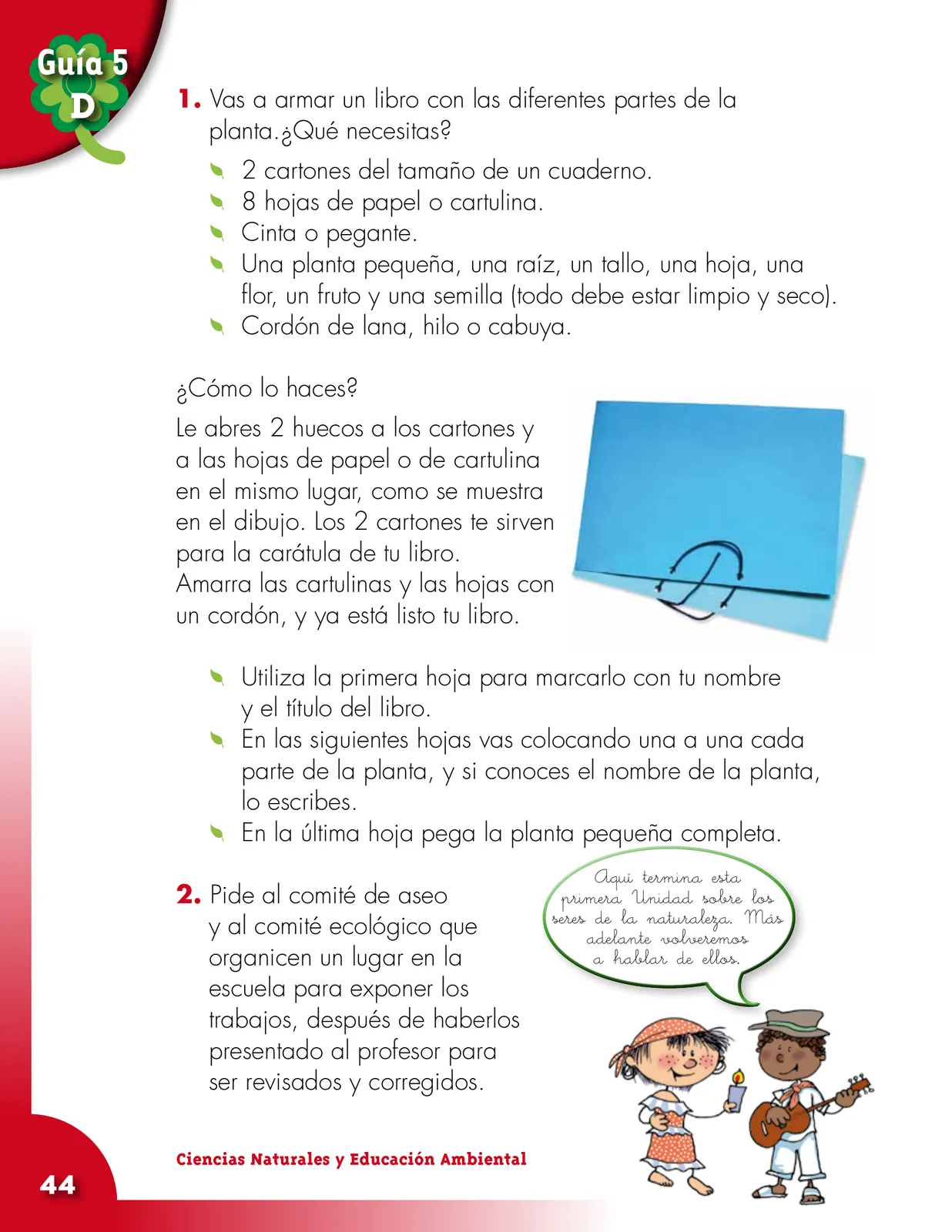 Miniatura página 44 de Ciencias Naturales 2° · Cartilla 01