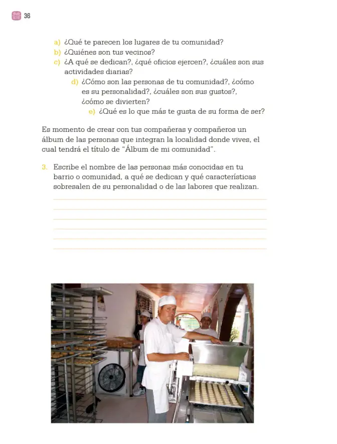 Página 39 de Proyectos Comunitarios. Libro de Educación Primaria Grado 3° Ciclo Escolar 2025 - 2026