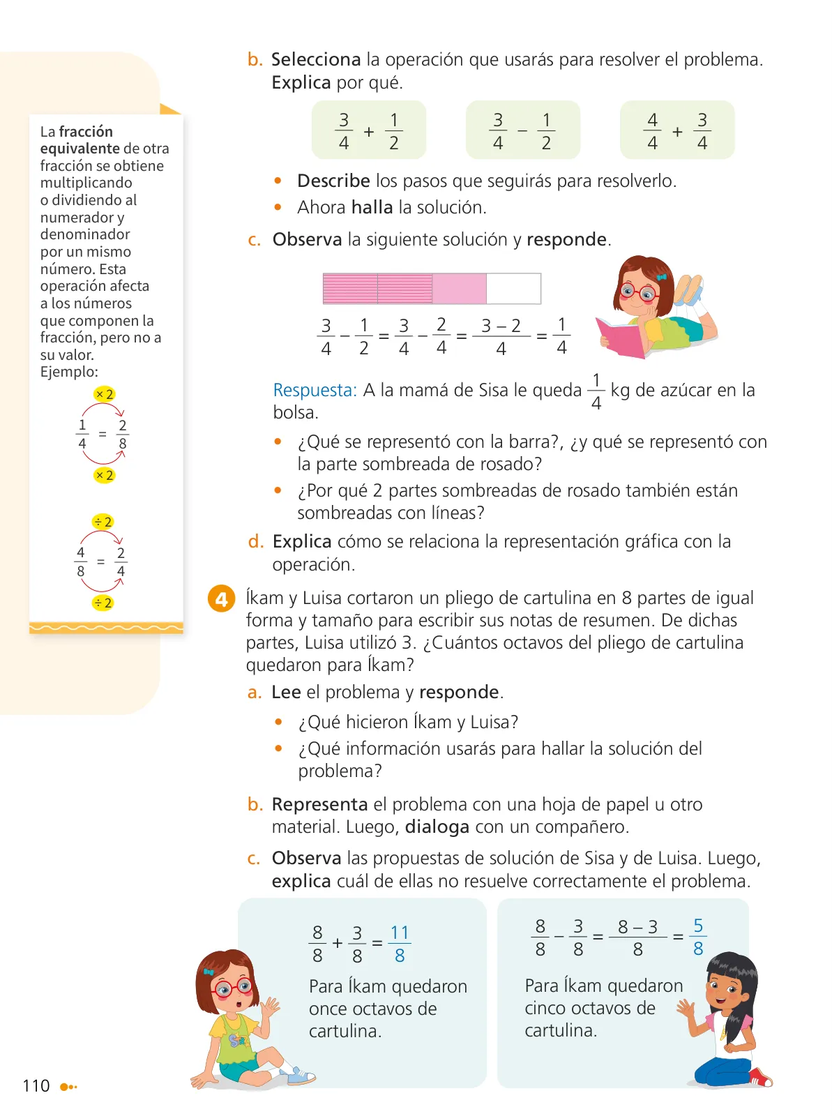 Página 112 de Texto de Matemática 4. Cuarto grado de Primaria · 2024