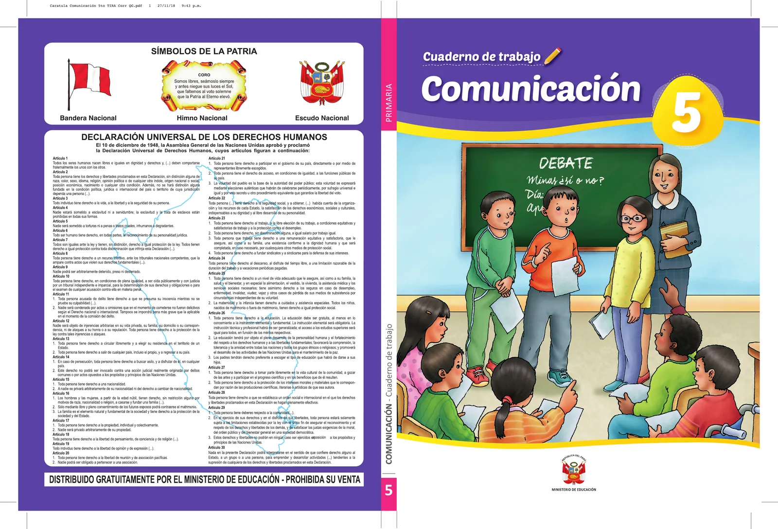Página 1 de Comunicación : cuadernillo de trabajo 5 · 2018